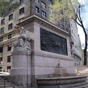 FDNY Memorial W. 100th St. In Memory LODD DC Charles Krueger Blt. 1913.png